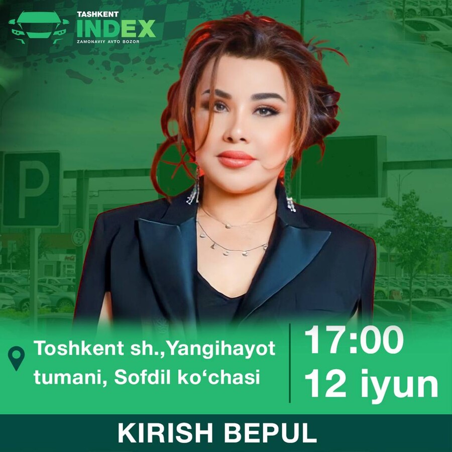 “Tashkent Index”da Yulduz Usmonova Konserti — Toshkent Afishasi