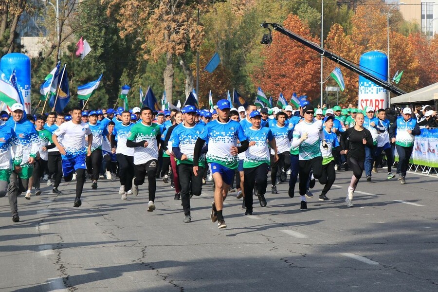 Массовый забег Yangi Nafas - Ekiden