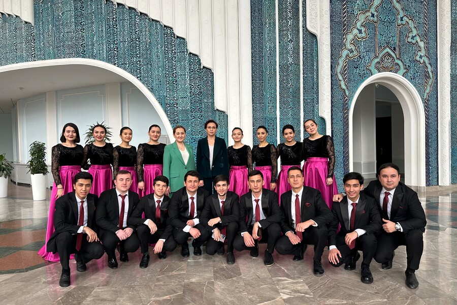 Концерт хора при Государственном симфоническом оркестре Узбекистана