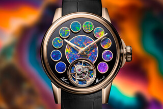 Louis Moinet представили часы Geopolis Opal, украшенные двенадцатью опалами разных оттенков