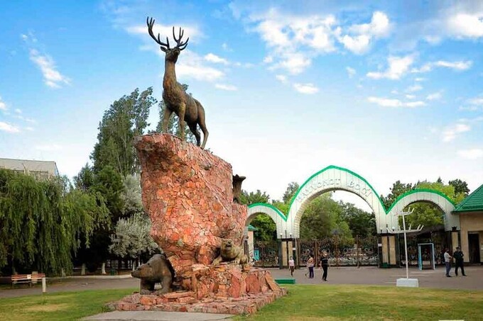 Показательные кормления животных в Ташкентском зоопарке