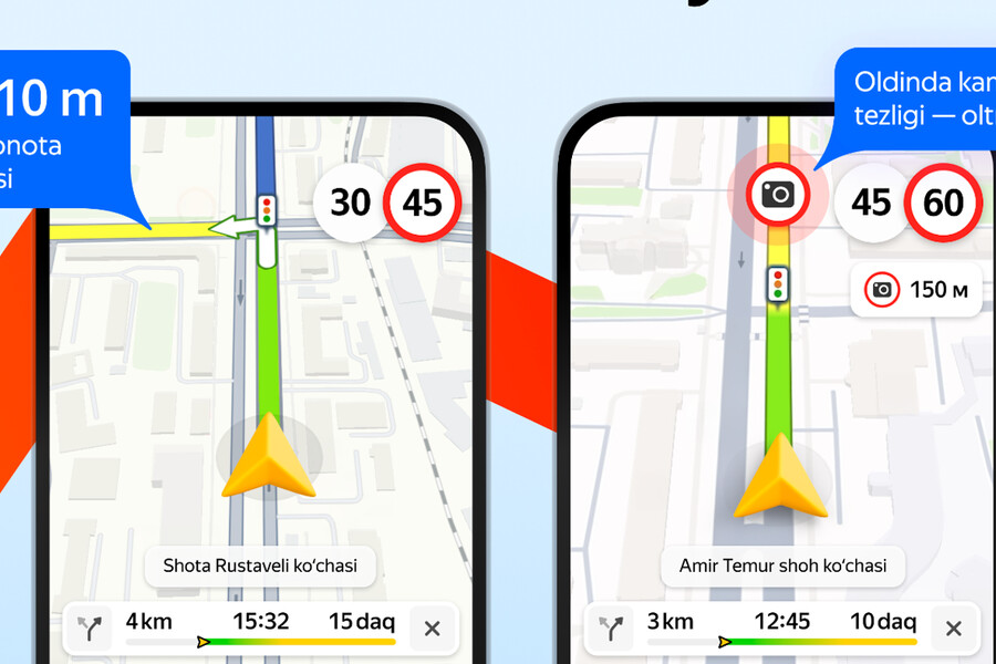 Yandex Maps navigatsiyasiga oʻzbekcha ovoz qoʻshildi