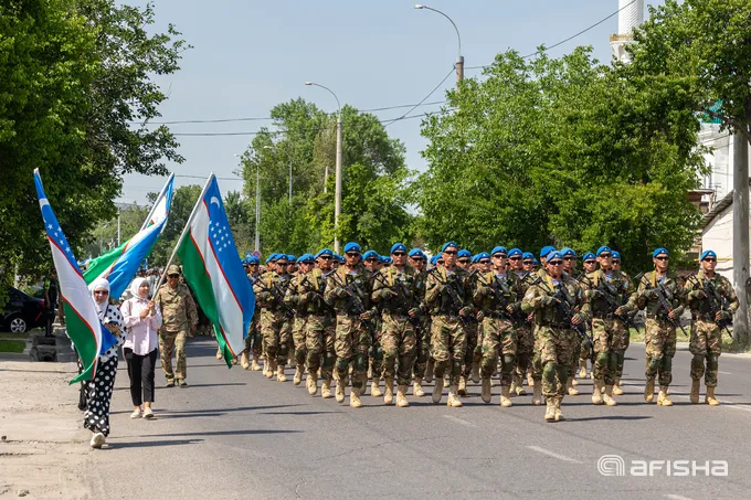 Toshkentda harbiy boʻlinmalarning piyoda paradi bo‘lib o‘tadi